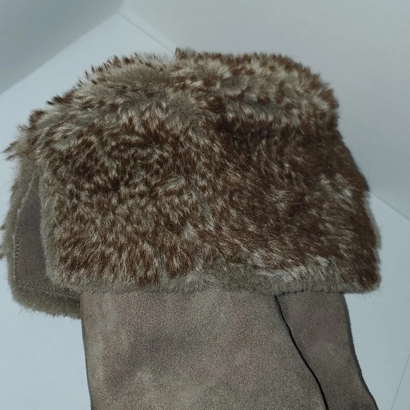 Sam Edelman Fur Fold Versatile High Knee Suede Boot Size 9 - Picture 14 of 16